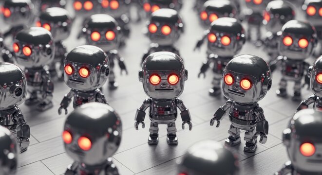 AI Robot vs Alien, AI, Robots and androids. AI Taking over the world, the concept of confrontation between humanity and artificial intelligence, alien invasion