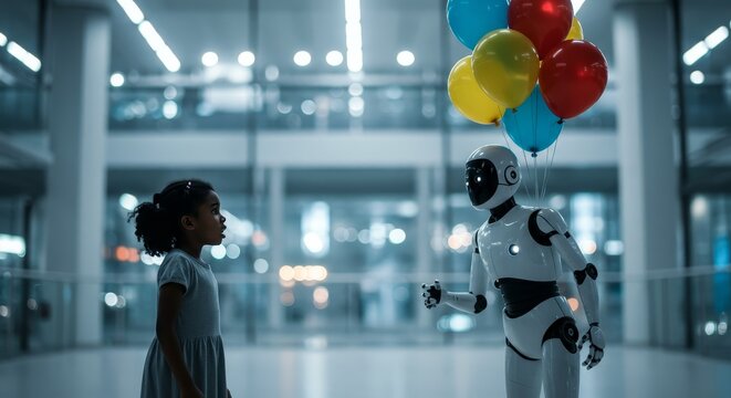 AI Robot vs Alien, AI, Robots and androids. AI Taking over the world, the concept of confrontation between humanity and artificial intelligence, alien invasion