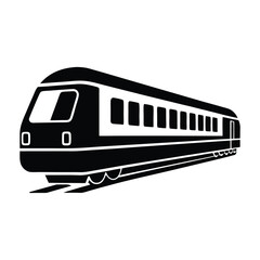 train on a white background