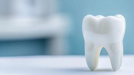 Dental tooth preventive concept. Dental care action tooth model clinic setting educational content close-up view oral hygiene concept