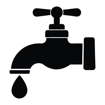 recommend clip art: water tap icon silhouette logo template.