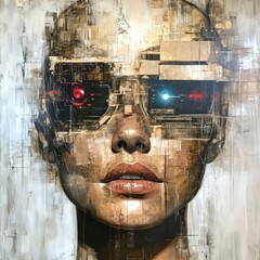 face of a person in a mask