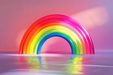 rainbow on wall