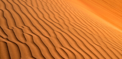 Oman, Wahiba Desert. Sand dune texture. Desert Background	