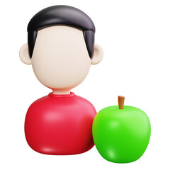 Apple 3d render icons