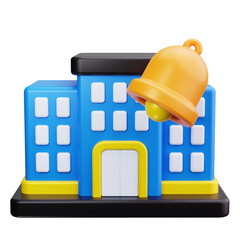 Bell 3d render icons