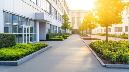 Modern hospital isolation ward exterior showcasing advanced medical facilities and compassionate care, emphasizing the importance of health infrastructure in safeguarding public well-being