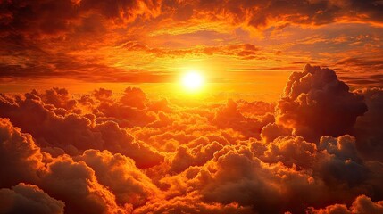 The sun shines through the clouds, casting a beam of hope and representing the presence of a greater force