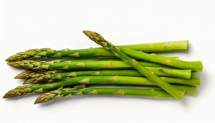 a Wild Asparagus on a white background