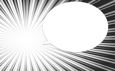 Naklejka premium gradient radiating lines with speech bubble on transparent background