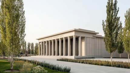 Courthouse building exterior view with classical architecture and flagpole, symbolizing justice, authority, and public trust in legal systems.