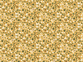 seamless small flower pattern on muster  background