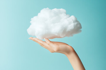 Delicate Cloud Held in a Hand: A Gentle Artistic Vision