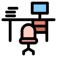 Fototapeta premium Workspace Icon