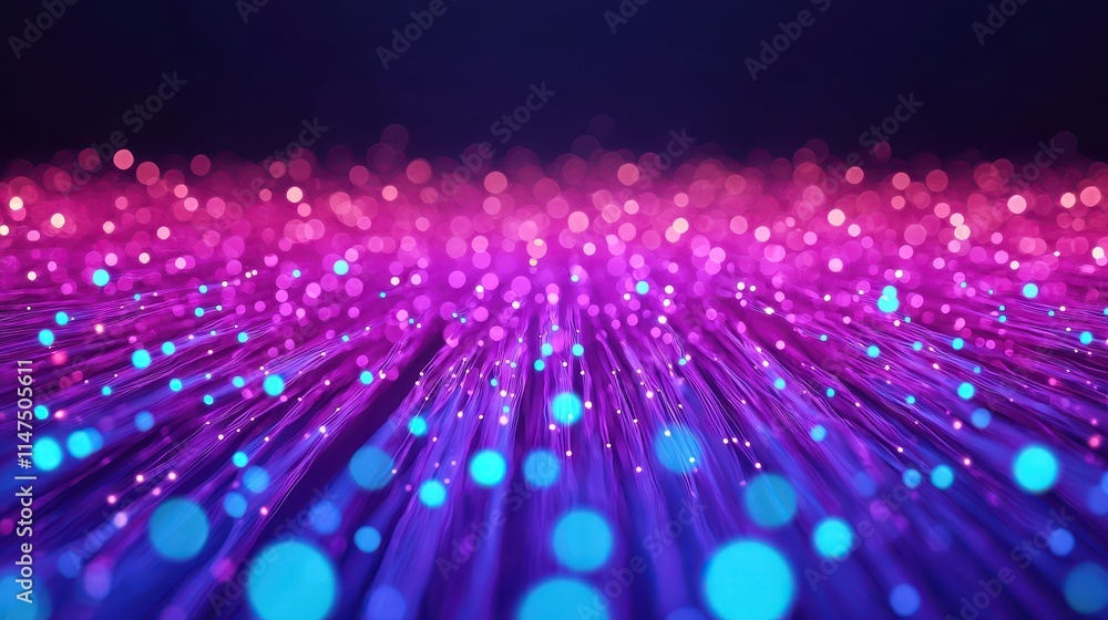 Poster beautiful abstract background with colorful bokeh and light trails