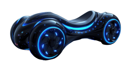 blue binoculars isolated on white background