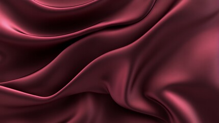 Obraz premium Deep Red Silk Draped Luxuriously Showing Smooth Texture
