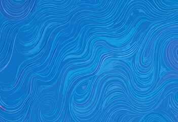 A blue abstract background with flowing wavy lines, evoking a natural and organic aesthetic.