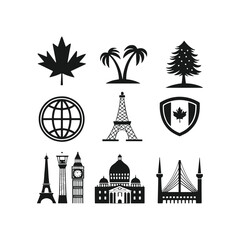 set of icons