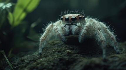 Obraz premium Spider on rock