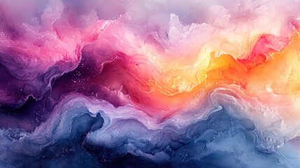 Fototapeta premium Abstract colorful swirls, fluid paint art.