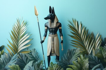 Egyptian God with Spear,