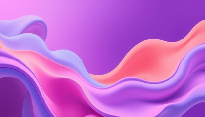 Obraz premium Abstract Pastel Waves Flowing Design