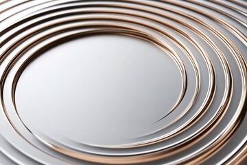 Obraz premium Abstract metallic ripples with a smooth gradient.