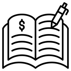 Book Value line icon