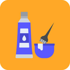 Obraz premium Hair dye Icon