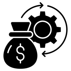 Working Capital glyph icon