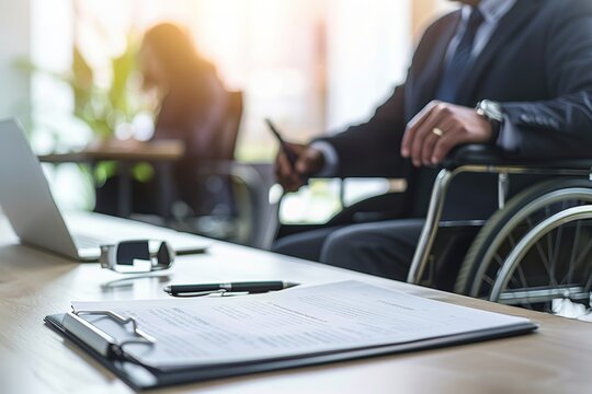 Disability Insurance Benefits, Workplace Support, and Financial Security in the Modern Office. - Powered by Adobe