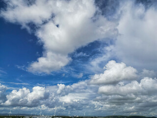 An Aerial View of Buildings at Central Bristol City of Southwest of England, United Kingdom. May...