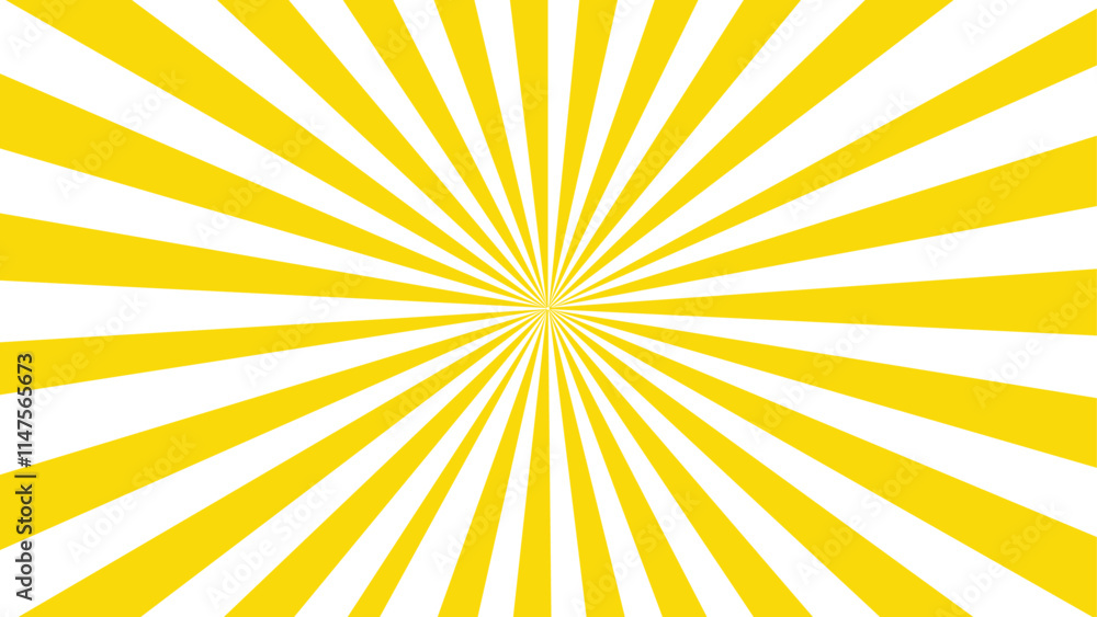 Poster abstract background with rays retro starburst. funky ray elements, circle motifs, reminiscent of cir