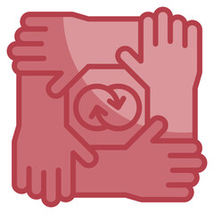 Partnership Icon Element For Design