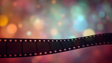 Obraz premium film strip background, vibrant color, full hd, Ultra Hd, 32k images details