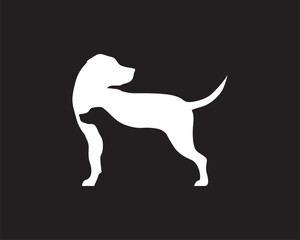 Dog logomark. Animal icon. Sign. Minimalist