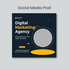 Digital marketing agency and corporate social media post template
