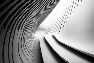 Abstract Lines Converging Towards Central Point