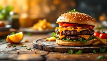 restaurant, gourmet, hamburgers, artisanal, pizzas, grilled, chicken, sausages, vibrant, backdrop, orange, brown, food, menu, delicious, savory, culinary, dining, cuisine, tasty, elegant, graphic