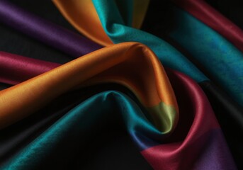 abstract multicolored background with fabric