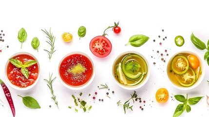 The Appealing Vegetable Soup Isolated on White Background: A Hearty and Nourishing Dish Presented with Visual Charm.