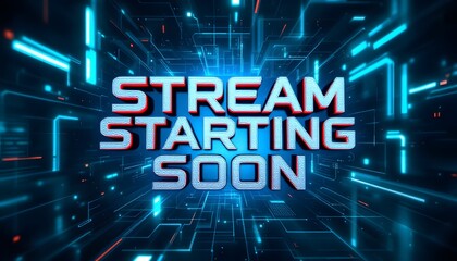 Eye-Catching Stream Starting Soon Visuals screen design
