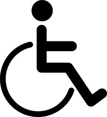 Disabled icon wheelchair isolated template background image