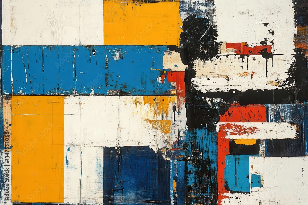 Poster abstract grungy texture with layered colors