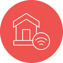 Fototapeta premium Home Wifi Icon