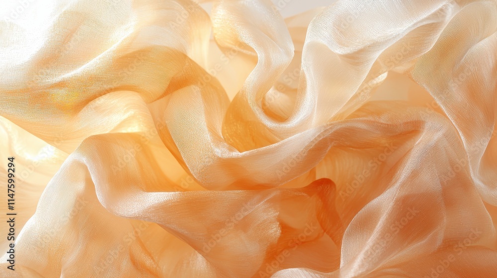 Poster elegant abstract orange textures studio high-resolution fabric background soft light close-up visual