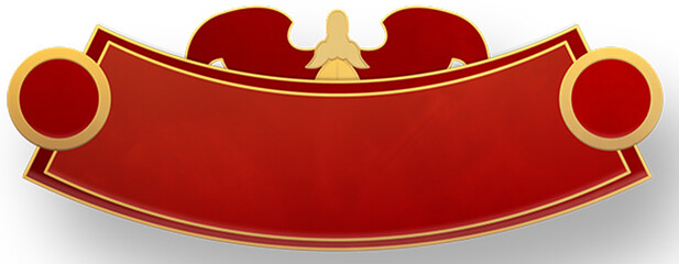 royal crown with red ribbon