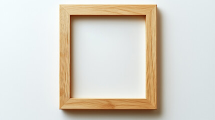 wooden frame on a wall