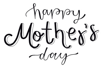 Png Happy Mother's Day quote word sticker, handwritten typography, transparent background